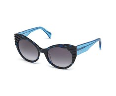 Akiniai JUST CAVALLI JC789S-55B. Akiniai przeciwsłoneczne, Kolor mėlyna pilka. Kobieta.