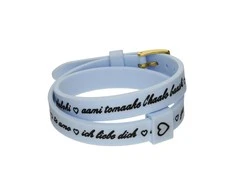 Moteriški apyrankės il mezzometro I LOVE YOU GOLD - BRACCIALE IN SILICONE/SILICONE BRACELET