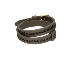 Moteriški apyrankės il mezzometro I LOVE YOU GOLD - BRACCIALE IN SILICONE/SILICONE BRACELET