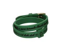 Moteriški apyrankės il mezzometro I LOVE YOU GOLD - BRACCIALE IN SILICONE/SILICONE BRACELET