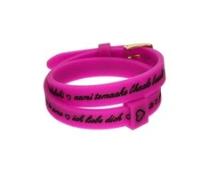 Moteriški apyrankės il mezzometro I LOVE YOU GOLD - BRACCIALE IN SILICONE/SILICONE BRACELET