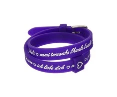 Moteriški apyrankės il mezzometro I LOVE YOU Sidabrinis - BRACCIALE IN SILICONE/SILICONE BRACELET