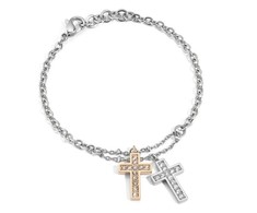 Biżuteria MORELLATO SADR05. WRIST, Kolor Cruz Plata y Bronze. Kobieta.