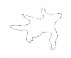 Biżuteria CRISTIAN LAY 43406600. CHOKER, Kolor mėlyna sidabrinė. Kobieta.