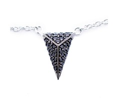 Biżuteria SIF JAKOBS C3307-BK. CHOKER, Kolor juoda. Kobieta.