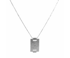 Biżuteria SIF JAKOBS P0044-CZ. Naszyjnik, Kolor pilka. Kobieta.