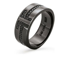Biżuteria FOLLI FOLLIE 3R18S008K54. Pierścionek, Kolor juoda. Kobieta.