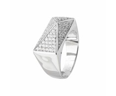 Biżuteria SIF JAKOBS R11067-CZ-56. Pierścionek, Kolor pilka. Kobieta.