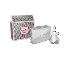 Rinkinys Tous Love The Sidabrinis EDP 90ml Tualeto reikmenų maišelis