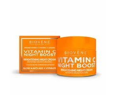 Biovene Vitamin C Night Boost Brightening Night Kreminis Intense Moisturizing naktinis veido kremas 50ml