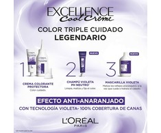 Plaukų dažai L'oreal Professionnel Excellence Cool Creme 8.11 Light Ash Skirtas šviesiems plaukams 192ml