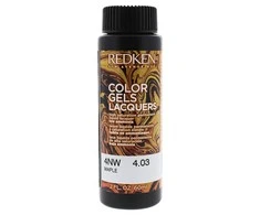 Nuolatinės spalvos dažymo Redken Color Gel Lacquers 4NW-maple (3 x 60 ml)