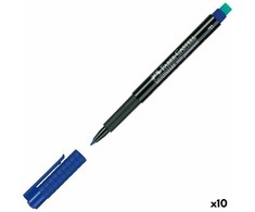 Nuolatinis žymeklis Faber-Castell Multimark Mėlyna (10 vnt.)
