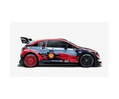 Nuotoliniu būdu valdomas automobilis Hyundai i20 WRC Akumuliatorius USB įkroviklis 2,4 GHz 1:16
