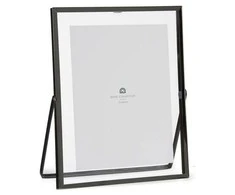 Gift Decor Dovanų dekoro rėmelis metalinis nuotraukų rėmelis 15 x 20 cm juodas