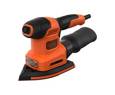 Black &amp; Decker Juodas &amp; Decker Trikampis šlifuoklis Juodas &amp; Decker BEW200-QS; 200 W