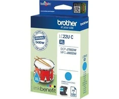 Originali rašalo kasetė Brother LC-22U C XL Ciano