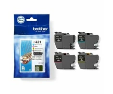 Rašalo Kasetė - Brother LC421VAL 4-Pack Original Rašalo Kasetės Mėlyna
