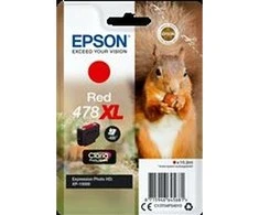 Epson Squirrel Singlepack Raudona 478XL Claria Photo HD Ink Originalus Raudona