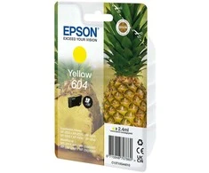 Tusz Epson Epson 604 vienkartinė pakuotė – 2,4 ml – geltona – originali – lizdinė plokštelė su RF / akustiniu pavojaus signalu – rašalo kasetė – skirta „Expression Home XP-2200“, „2205“, „3200“, „3205“, „4200“, „4205“, „WorkForce WF-2910“, „2930“, „2935“, „2950“