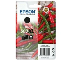 Tusz Epson 503XL - 9,2 ml - XL - juodas - originalus - lizdinė plokštelė su RF / garsiniu signalu - rašalo kasetė - skirta Expression Home XP-5200, XP-5205, WorkForce WF-2960DWF, WF-2965DWF