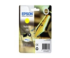 Kasetė - Epson Ink No 16 (C13T16244012, Geltona)