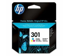 Hewlett Packard (HP) HP 301 trijų spalvų rašalo kasetė, 165 puslapiai, skirta HP Deskjet 1000, 1050, 2050, 3000, 3050