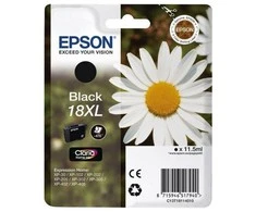 EPSON 18XL rašalo kasetė juodas didelės talpos 11,5ml 470 puslapių 1 pakuotės lizdinė plokštelė be signalizacijos