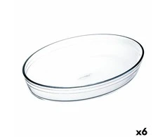 Orkaitės Indas Ô Cuisine ovalus 26,2 x 17,9 x 6,2 cm Skaidrus stiklas (6 vnt.)