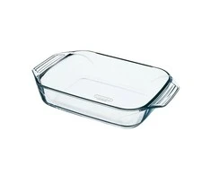 Stiklinis kepimo indas su rankenomis PYREX Optimum 2.9l/35x23x6.5cm stačiakampis