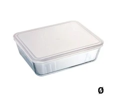 Kepkite ir orkaitėje atsparų patiekalą Šaldymas plastikiniu dangteliu 19 x 14 x 4 cm 0,8 l PYREX