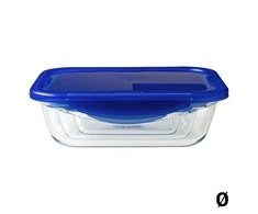 Karščiui atsparus konteineris su dangteliu Cook &amp; Eiti 20,6 x 15,5 cm 0,8 l PYREX