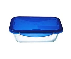 Karščiui atsparus konteineris su dangteliu Cook &amp; Eiti 25,6 x 19,4 cm 1,7 l PYREX