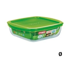Orkaitėms atsparus patiekalas su dangteliu Cook &amp; Laikyti 25 x 22 x 7 cm PYREX