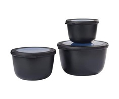 Rosti Mepal Rinkinys 3 misek Cirqula wysokich 500 1000 2000 Mepal - nordic juodas-universalus