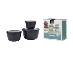 Rosti Mepal Rinkinys 3 misek Cirqula wysokich 500 1000 2000 Mepal - nordic juodas-universalus