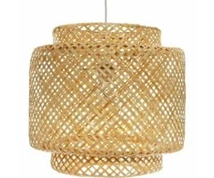 Atmosphera Lamp Pakabinamas šviestuvas LIBY su ažūriniu bambuko gaubtu, Ø 40 cm