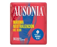 "Ausonia Normal" higieniniai įklotai su sparneliais 14 vienetų