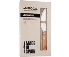 Arcos FOREST kepsnių peilis su šviesia medine rankena, ilgis 110/220 mm - rinkinyje 6 vnt.