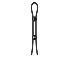 Nexus - Forge Double Adjustable Lasso Silicone Cock Ring Juodas