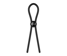 Nexus - Forge Single Adjustable Lasso Silicone Cock Ring Juodas