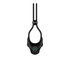 Nexus - Forge Vibrating Adjustable Lasso Silicone Cock Ring Juodas