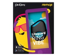 Picobong Remoji Lifeguard Juodas - App-Controlled Silicone Couples Ring