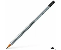 Faber-Castell Rankų pieštukas 2001 / B su guma (12p) FABER CASTELL