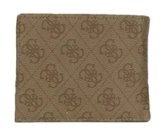 Guess, Vezzola, Textile Wallet, Small Billfold, SMVZLALEA20, Brown, For Men