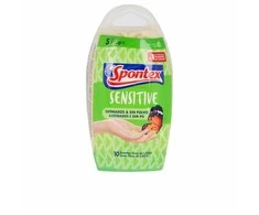 "Spontex Latex Sensitive Satin Powder Free" pirštinės S dydžio