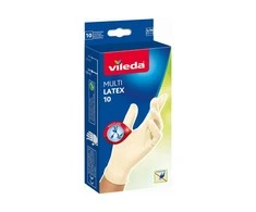 VILEDA Natural Latex S/M dydžio pirštinės, 10 vnt. – natūralaus latekso pirštinės