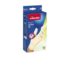 VILEDA Natural Latex M/L dydžio pirštinės, 10 vnt. – natūralaus latekso pirštinės