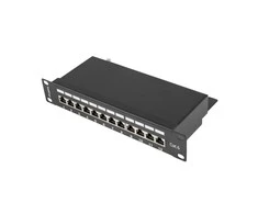 LANBERG PPF6-9012-B Patch Panel 10 colių 12 prievadų 1U cat.6 juoda