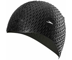 Silikoninė plaukimo kepuraitė Bubble Speedo suaugusiesiems juoda
